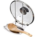 Miniatyrbillede 3 af 5: Låg Holder Ske Rest Knive Skeer Gaffler Spatel Rustfrit Stål Bestik Rest Låg Holder Køkken Diverse Køkkenredskab Bring Orden Til Dit Køkken