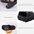 Miniatyrbillede 2 af 4: Slides Sandaler Sållængde 26cm Sort Kvinders tøfler Mænds sommersandaler Anti-slip bad Brusebad plastik tøffel swimmingpool Strand Tyk-sålet
