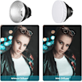 Miniatyrbilde 4 av 5: 18cm Standard Reflektor Soft Diffuser med 20/40/60 Graders Honningkakestruktur for Studioblitz Strobe Spotlys Fotomonteringsprosjektor