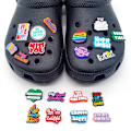 Miniatyrbild 3 av 5: 50 st skoprydnader, Crocs-prydnader Crocs-tillbehör för flickor pojkar, skoprydnader tillbehör Crocs-dekoration armband festdekorationer födelsedagspresenter,