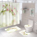 Miniatyrbillede 2 af 5: Vandtæt Polyester Bruseforhæng med Kroge Moderne 180 x 180 cm Blomster