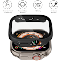 Miniatyrbild 4 av 5: 2-pack Härdat Glasfodral för Apple Watch Ultra 49mm, Inbyggt Skärmskydd, Fullt Skydd för iWatch Series Ultra 49mm Fodral