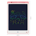 Miniatyrbillede 1 af 5: 12 Tommer Farverig LCD Skrivetablet til Børn og Voksne Velegnet Bærbar (Pink), LCD Skrive Magic Tegnetablet Fantastiske Gaver til 3 4 5 6 7 År Gamle