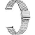 Miniatyrbilde 1 av 5: Mesh-rem for klokke i rustfritt stål, hurtigutløsning, menn og kvinner, 20 mm, L: 21 cm