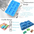 Miniatyrbilde 2 av 5: 1 Silikonform for Muffins, Cupcakes og Gele - Bilform, Tilfeldig Fargelevering (32.5*24*4.0CM)