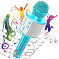 Miniatyrbild 1 av 5: Karaoke-mikrofon för barn, trådlös karaoke-mikrofon, Bluetooth-karaoke-mikrofon för barn, flickor, pojkar, för fest, sång, födelsedag, julklapp