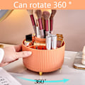 Miniatyrbillede 5 af 5: Himmelsblå Kosmetik Organizer, 360° Drejelig Organizer, Bærbar Kosmetikboks, Multifunktionel Opbevaring, Kosmetik Opbevaring til Soveværelse, Badeværelse, Dr