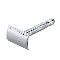 Miniatyrbilde 3 av 5: Høvel for menn (4,1 * 9 cm), Dobbeltkant Høvel, Høvel i Rustfritt Stål med Langt Håndtak, Manuell Barbering for Ansikt og Kropp