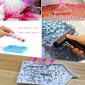 Miniatyrbillede 5 af 5: Diamantmaleri Tilbehør, A4 Lys Tablet til Diamantbroderi, Justerbar Lysstyrke Bærbar Lysbord Tegnebræt med USB Kabel Diamant