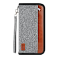 Miniatyrbillede 1 af 5: (Grå) Slank Anti-RFID-B Metal Kort Holder, Minimalistisk Taktisk Mænds Tegnebog, Mænds Bi-Fold Læder Kort Holder til Forlomme med Pengeclips