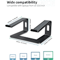 Miniatyrbild 2 av 5: Ergonomiskt laptopstativ för Mac MacBook Pro Air och alla Apple-bärbara datorer, kompakt bärbart laptopstativ för 10-15,6 tums bärbar dator