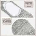 Miniatyrbillede 4 af 5: 6 Par Usynlige Sokker Mesh Lave Sokker til Kvinder Mænd Usynlige Ankelsokker Åndbare Sokker med Anti-Slip Silikon, Sort, Hvid, Grå