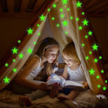 Miniatyrbild 3 av 5: Glow in the Dark Stars Ceiling, 6 ark Glow in the Dark Stickers för barns sovrum