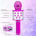 Miniatyrbillede 2 af 5: Karaoke Mikrofon til Børn, Trådløs Karaoke Mikrofon, Bluetooth Karaoke Mikrofon til Børn Piger Drenge til Fest Sang Fødselsdag Julegave