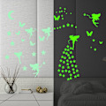 Miniatyrbild 4 av 5: Glow in the Dark Stars Ceiling, 6 ark Glow in the Dark Stickers för barns sovrum