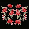 Miniatyrbillede 5 af 5: 8 Stykker Blomst Broderede Patches Sy på Patches Rose Patch til Jeans, Tøj, Hat, Sko