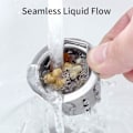 Miniatyrbillede 3 af 5: Badekarfilter (4 pakker), Badekarprop fra 3,5 cm til 4,6 cm, Hårfanger Stålfilter Dræn Hårfanger Rustfri til Badekar Vask