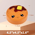 Miniatyrbild 3 av 5: Kawaii chokladkaka Squishies långsamt växande Squishies Squeeze Stress Relief Toys Mjuk presentkollektion