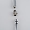 Miniatyrbillede 3 af 3: Brushed Nickel Duschstophane af Messing med Metalhåndtag, K1140B-BN