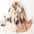 Miniatyrbillede 2 af 4: Dames Mode Sjal Letvægts Elegant Trykt Stort Sjal Lang Blød Hals Sjal Wrap Stole