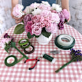 Miniatyrbilde 5 av 5: 12 stk Blomsterdekorasjonsverktøysett, 2 stiler Tape Strap Wrap, 2 stiler Blomstertråd, 2 stiler Saks og Hodepinner for DIY Bryllupsbukett