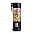 Miniatyrbillede 1 af 5: (Sort) Blender, Bærbar Frugtblender, Mini USB Blender til Smoothie, Milkshake, Frugtjuice, Bærbar Blender 350-420 ML 6 Blade til Sport og Rejser