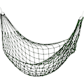 Miniatyrbillede 1 af 5: Net Hammock (Grøn, 260*80CM), Have til én person, Camping, Letvægts til indendørs og udendørs