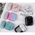 Miniatyrbillede 2 af 5: Til AirPods 1 og 2, Beskyttelsesmodul Kompatibel Blød Marmor Mønster PC Holdbar Stødsikker Bumper Skal Defender, Marmor Korn