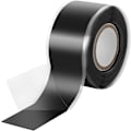 Miniatyrbillede 1 af 5: 1x 3m Selv-sammensmeltende Silikontape (selv-amalgamering), isoleringsbånd og tætningstrimel (vand, luft), 25 mm bred, sort