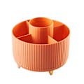 Miniatyrbillede 1 af 5: Vitality Orange - Kosmetisk Makeup Organizer, 360° Drejelig Organizer, Bærbar Kosmetikboks, Multifunktionel Opbevaring, Kosmetikopbevaring til Soveværelse, Badeværelse