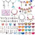 Miniatyrbild 1 av 5: Smyckeset för flickor 6 7 8 9 10 11 12 år, smyckes- och pärlset för barnleksaker 5 år gamla armband julberlocker set 8-12 One Size