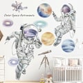 Miniatyrbilde 1 av 5: Avtakbart veggklistremerke hjem dekor Renovering Astronauten 88cm*82cm
