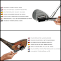 Miniatyrbillede 5 af 5: Golfbørste til Golfkøller og Riller Dobbeltsidet Nylon & Stål børste med Pigge til Rengøring af Kølleoverflade & Riller Leveres med Spænde (Karabinhage)