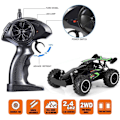 Miniatyrbild 4 av 5: RC-bil Fjärrkontroll Leksaker för Barn Legering Bilar 2WD 2.4 GHz Lastbil 15+KM/H Hög Hastighet Racing Bil Buggy med Batterier Present till Flickor och Pojkar