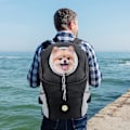 Miniatyrbilde 5 av 5: Ryggsekk for hund og katt - med pustende hode og polstret skulder for utendørs fotturer (Passer for kjæledyr 7-12 kg)