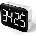 Miniatyrbillede 1 af 5: Digital Køkken Timer 4 Tommer Stor LED Skærm Magnetisk Timer med Justerbar Lysstyrke og Lyd Stopur Timer til Børn og Ældre - Batterier