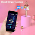 Miniatyrbillede 4 af 5: Trådløs Karaoke Mikrofon, Børne Karaoke Mikrofon med LED Danslys, Bluetooth Mikrofon til Børn Piger Drenge til Fest Sang Jul Fødselsdag