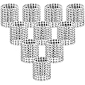 Miniatyrbilde 1 av 5: (Sølv, 50 stk) 50 stk Serviettringer Blanke Rhinestone Serviettringer Bryllup Serviettring