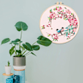Miniatyrbillede 2 af 5: Broderi Starter Kit, (Fugle og Blomster) DIY Korssting Broderi Starter Kit, Broderi Starter Kit til Voksne Begyndere