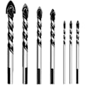 Miniatyrbillede 4 af 5: (6 6 8 10 12 mm) 5 stk. Tungsten Carbide Murstensbor Sæt til Porcelæn, Fliser, Beton, Mursten, Glas, Spejle, Plastik, Murværk og Træ