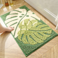 Miniatyrbilde 3 av 5: Fallende Blader - Brun Mikrofiber Sklisikker og Absorberende for Badekar, Dusj, Bad, Kjøkken, Inngangsparti, Soverom Vaskbar 40x60cm