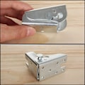 Miniatyrbillede 4 af 5: Foldbar støtteframe - selvlåsende hængsler - ben - tilbehør og bælger - til foldbare bordben | foldbart køkkenbordforlængelse (Spli