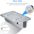 Miniatyrbilde 3 av 5: Rosegull Laptop Stativ, Justerbar Aluminiums Laptop Stativ Skrivebord Laptop Stativ for MacBook Pro/Air, iPad, Surface, HP, Lenovo, Tablet og Andre
