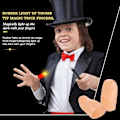 Miniatyrbilde 5 av 5: 6 stk Magiske Tommelfingerlys Falske LED Fingerlys Blinkende Tommelfingerlys LED Magisk Triks Blinkende Tommelfingerlys Spøk Leke for Magiske Rekvisitter Fest