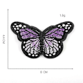 Miniatyrbild 5 av 5: 24 st Butterfly Stryk på Patch Fjäril Stryk Patch Sy men