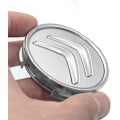 Miniatyrbild 4 av 5: X4 60mm Aluminiumhjulkapslar för Citroen C2 C4 C5 C6 C-Quatre Logo Chrome Silver Färg