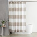 Miniatyrbillede 2 af 5: Minimalistisk geometrisk linje bruseforhæng Hjem WC våd og tør adskillelse bruseforhæng vandtæt bruseforhæng