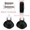 Miniatyrbilde 3 av 5: Pakke med 4 utskiftbare svingbare gummihjul til koffert, 45 x 18 mm