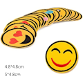 Miniatyrbillede 2 af 5: Broderi-lapp 26 stk Emoji-udtryk Sy Jern-på-lapper Børns Jern-på-Ecusson til Tøj T-shirt Jeans Jakke Taske DIY