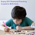 Miniatyrbillede 3 af 5: Diamant Kunst Underkopper med Stativ, Kunst og Håndværk til Voksne Diamantmaleri Sæt, DIY Mandala Underkopper til Håndværk (Landskab)